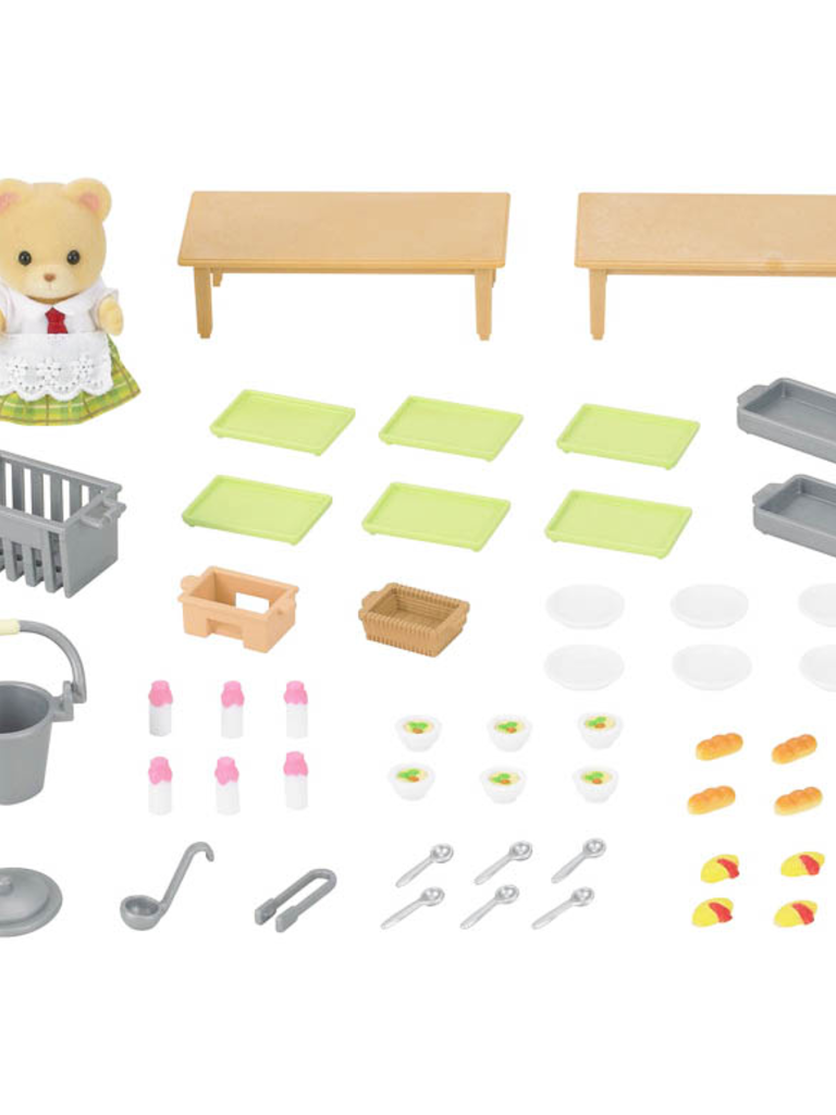 calico critters school lunch set