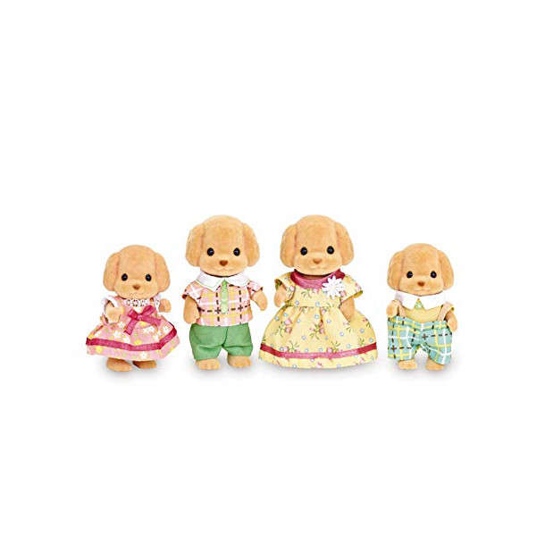 Calico Critters Toy Poodle Family Pumpkin And Bean