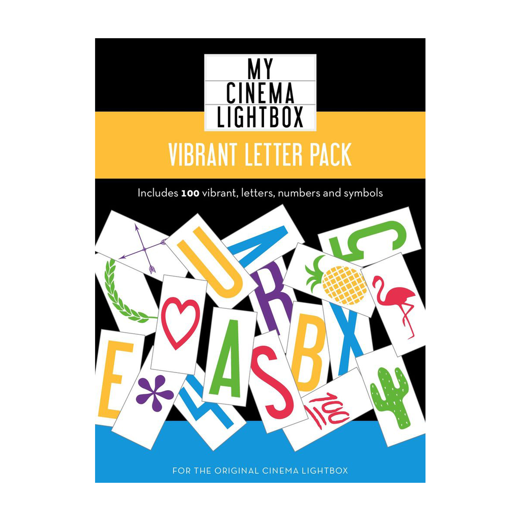My Cinema Lightbox Mini Vibrant Add-On Letter//Symbol Packs Icon Color
