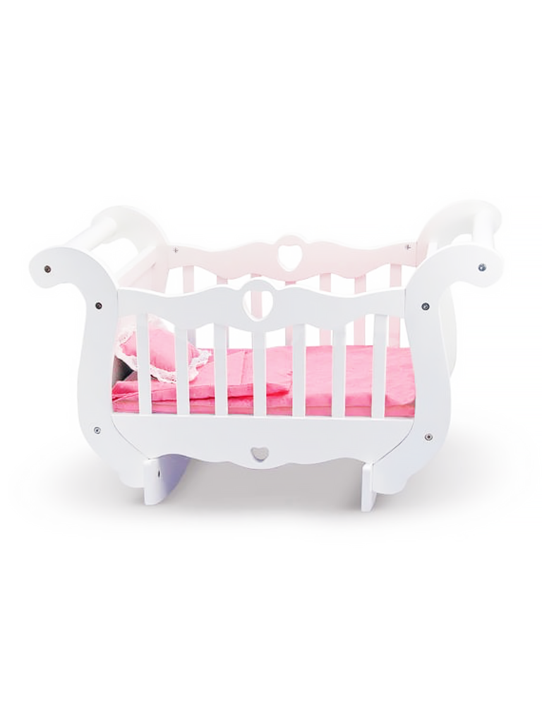melissa & doug wooden doll crib