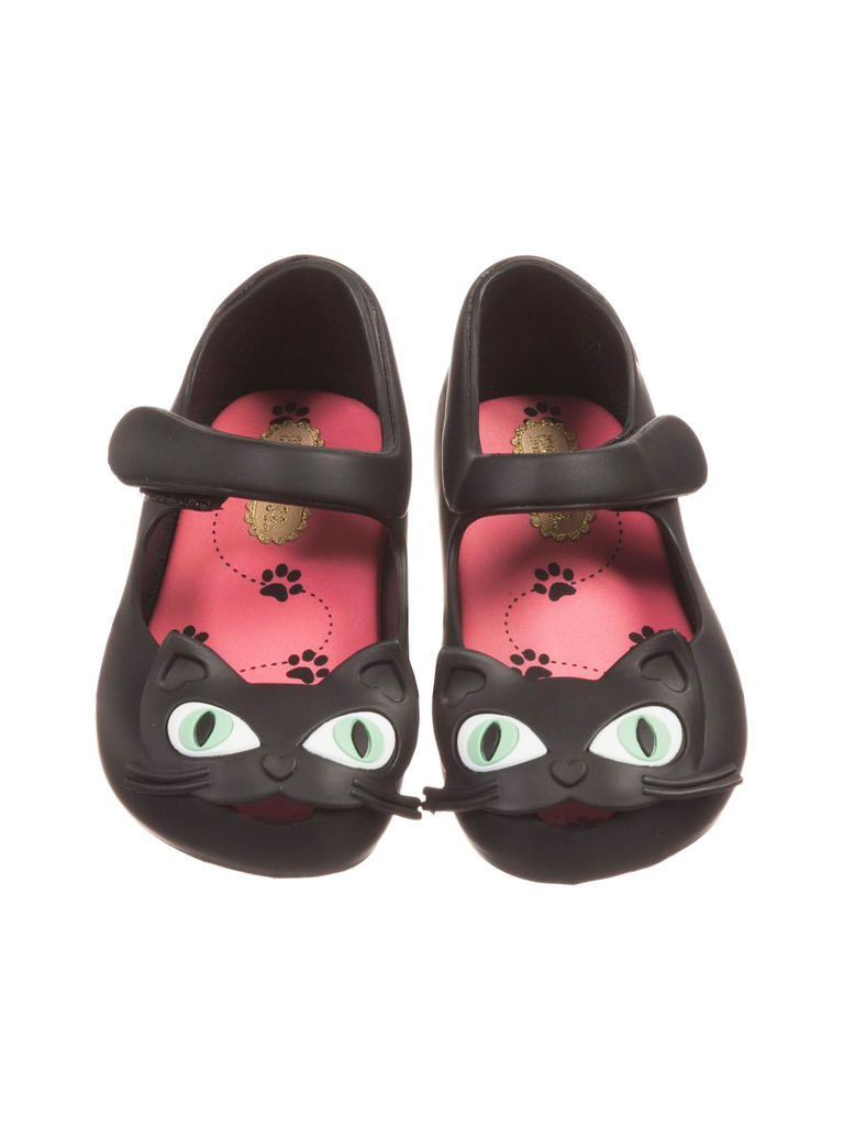 Mini Melissa Sale Black Cat Shoes 
