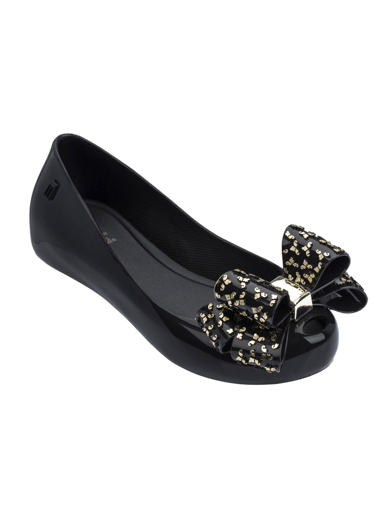 melissa black bow shoes