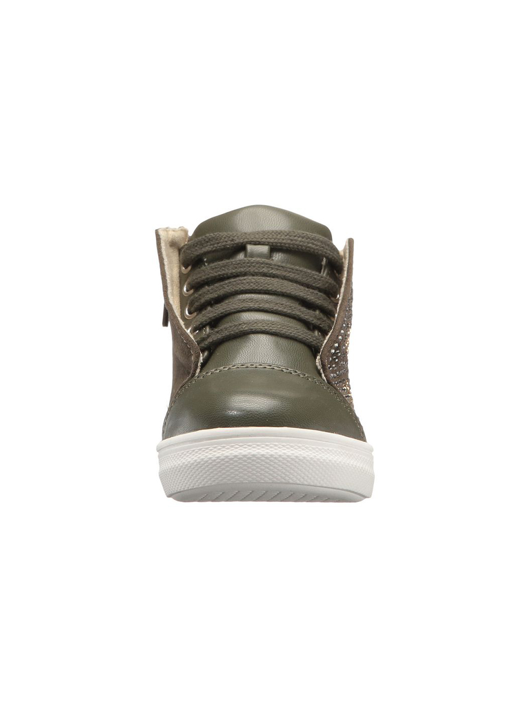 microsuede high top sneakers