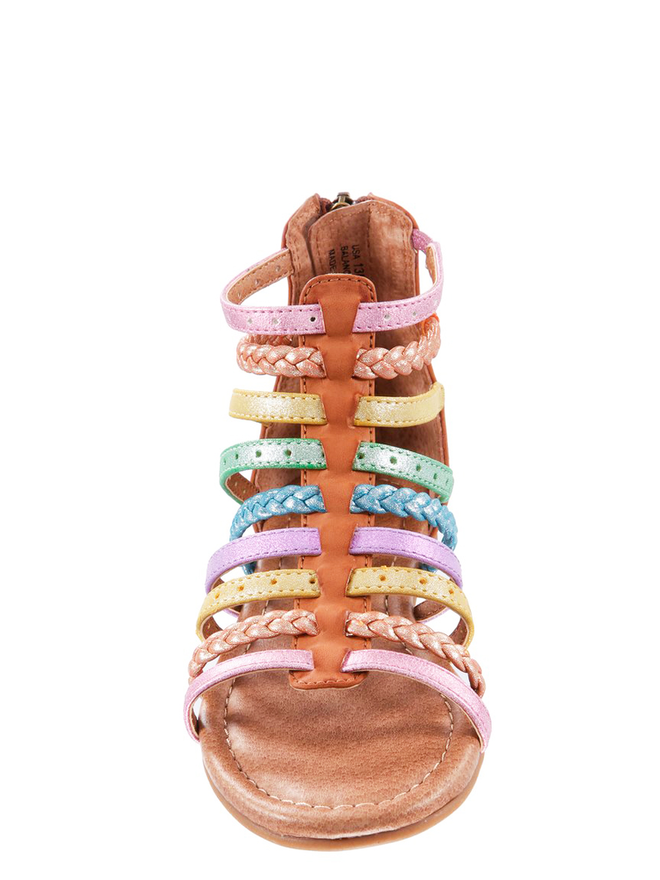 rainbow gladiator sandals