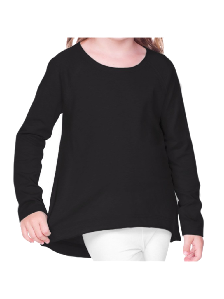 high low long sleeve top