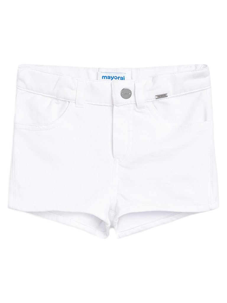 girls white jersey shorts