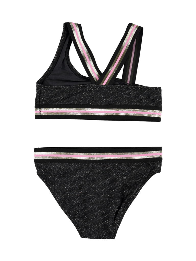 black sparkle bikini