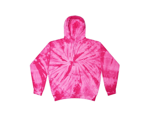 black and pink tie dye hoodie