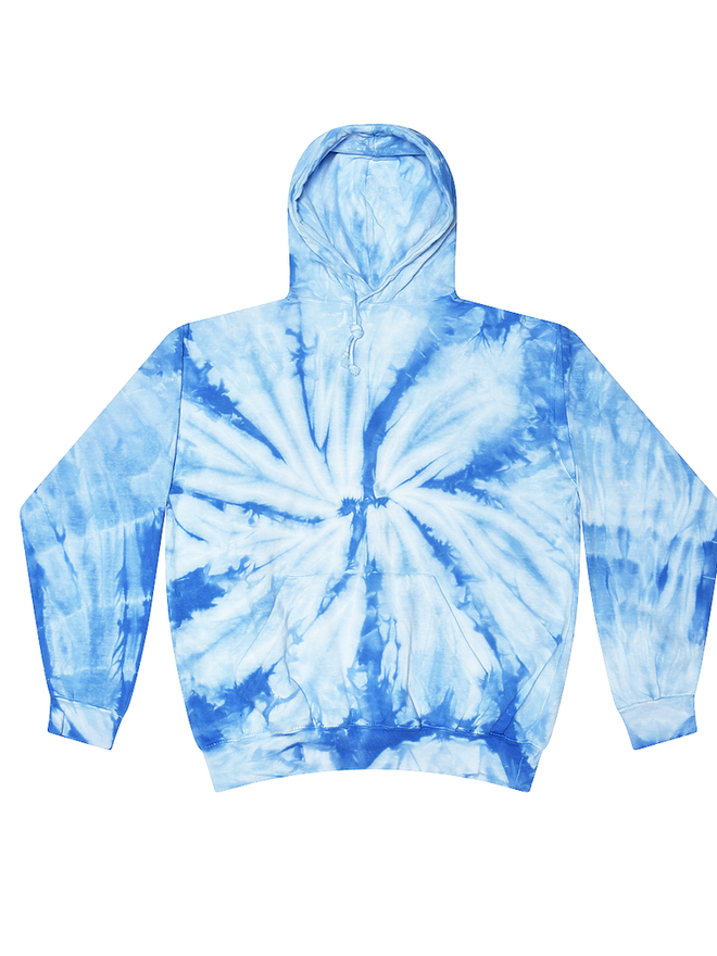 baby blue tie dye hoodie