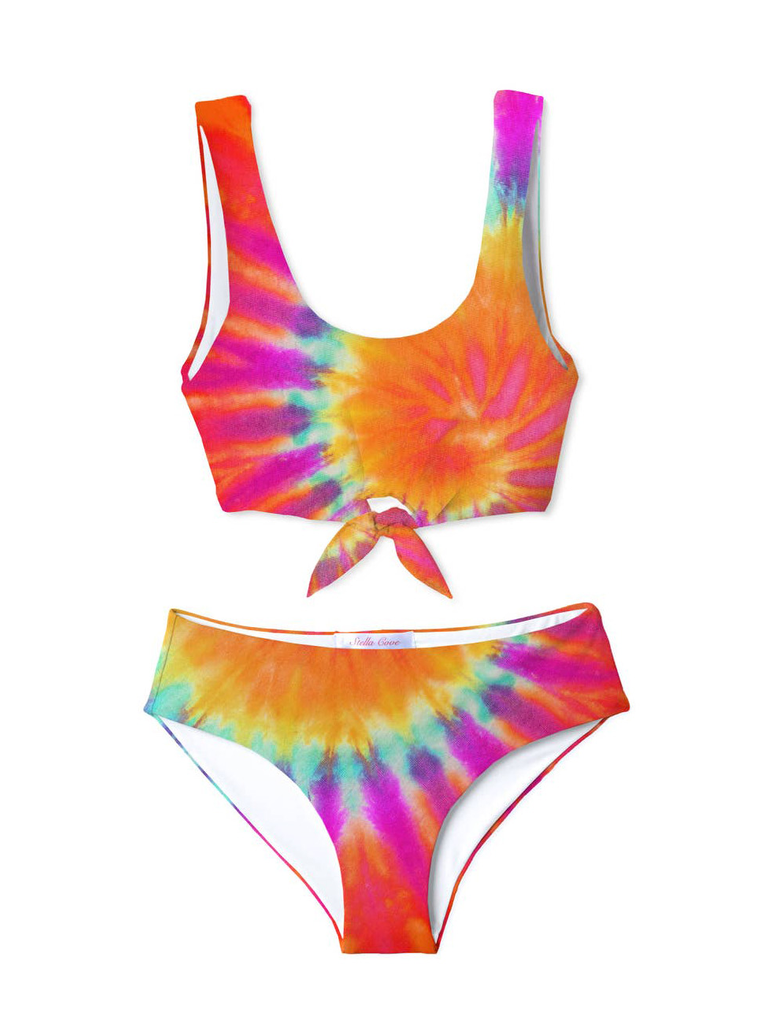girls tie dye bikini