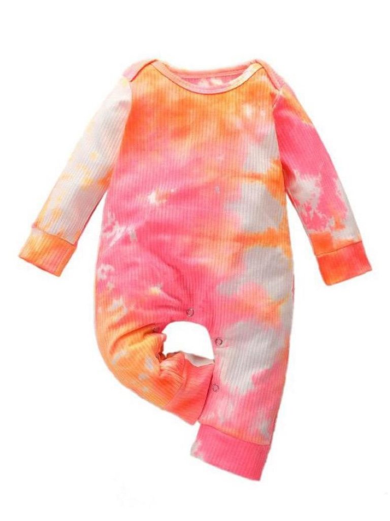 tie dye romper baby