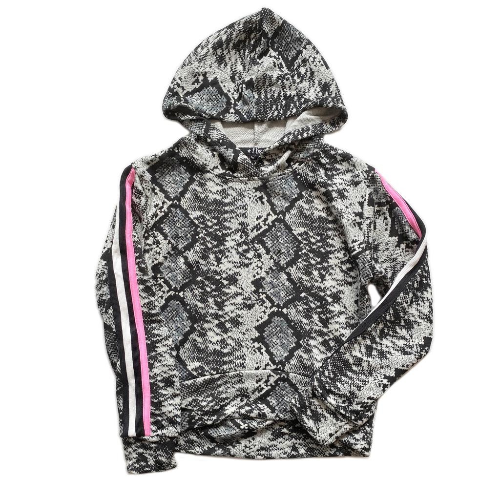 snake print hoodie