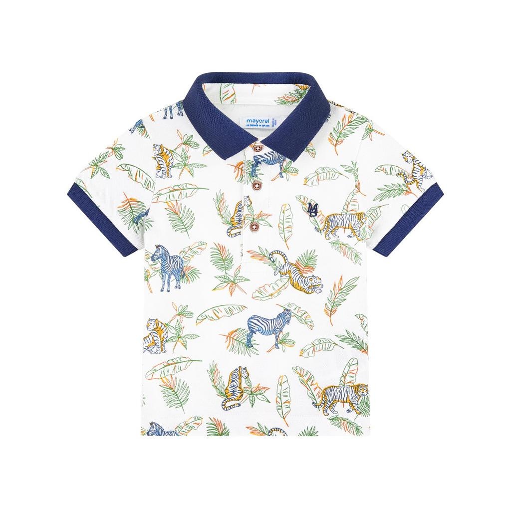 Mayoral Infant Boys Swim Trunks and Hat Set Blue Safari