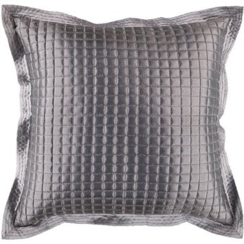 SURYA QUILTED PILLOW IN GRAY