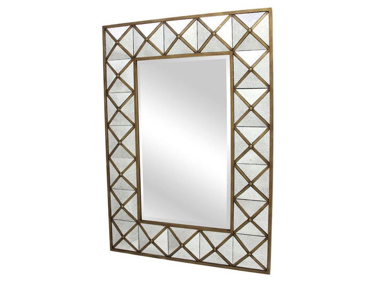 SURYA WALL DECOR AGED GOLD MIRROR Wostbrock Home