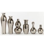 TOZAI HOMES/6 TRADIONAL SILVER VASES PORCELAIN