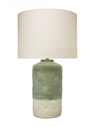 MOHAVE TABLE LAMP w/ LARGE BANDED DRUM SHADE