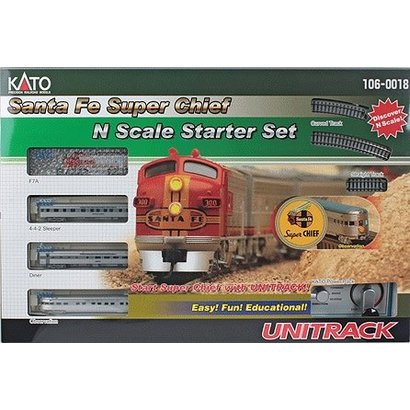 KAT-Kato USA Inc 381- N scale Santa Fe Super Chief StarterTrain Set