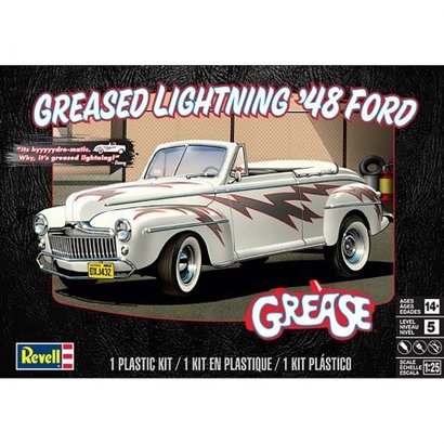 RMX- Revell 854443 1:25 Greased Lightning 1948 Ford Convertible Plastic Model Kit