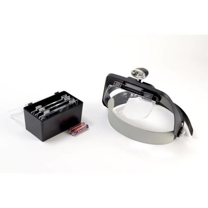 27054 1 hands free magnifier glasses w 2 led lights m r s hobby shop