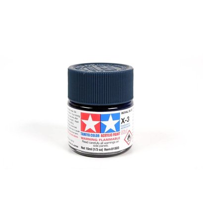 TAM - Tamiya 865- 81503 Acrylic Mini X3 Royal Blue