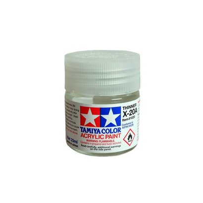 TAM - Tamiya 865- 81520 Acrylic Mini X20A Thinner 1/3 oz