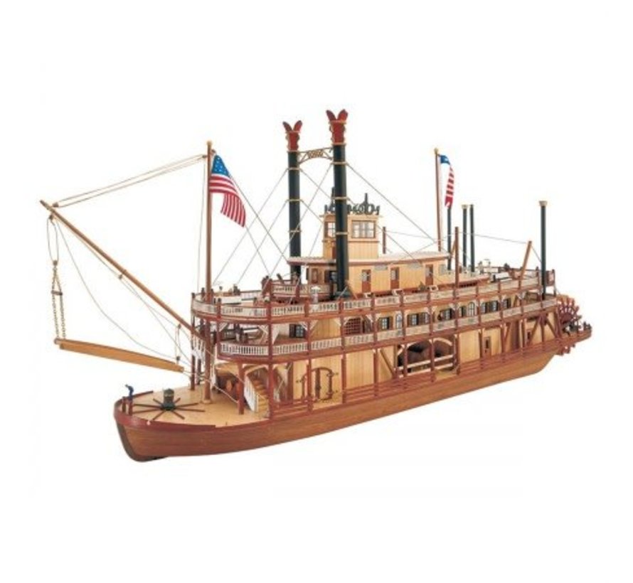 20505 Mississippi Paddle Wheel Steam Boat Kit 1/80