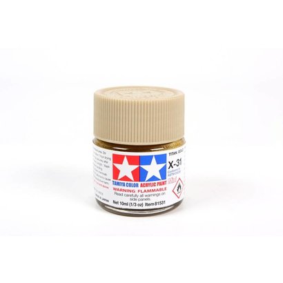 TAM - Tamiya 865- 81531 Acrylic Mini X31 Titanium Gold