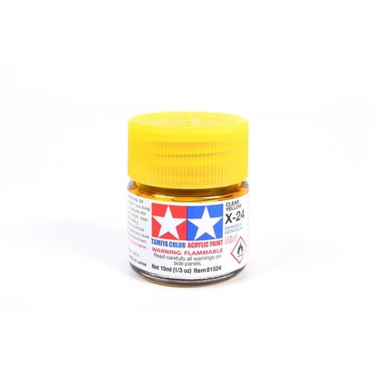 TAM - Tamiya 865- 81524 Acrylic Mini X24 Clear Yellow