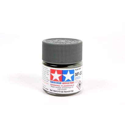 TAM - Tamiya 865- 81722 Acrylic Mini XF22 RLM Gray 1/3 oz