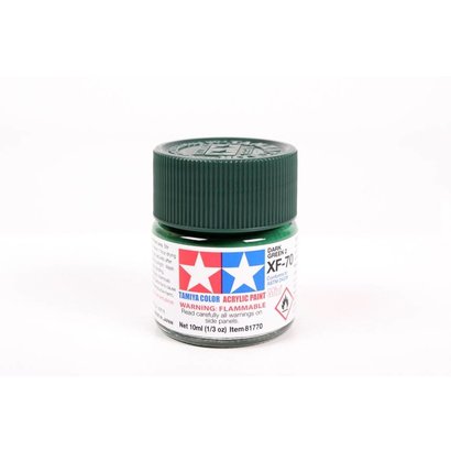 TAM - Tamiya 865- 81770 Acrylic Mini XF70 Flat Dark Green