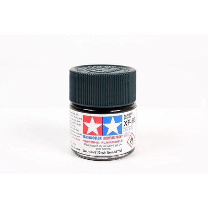TAM - Tamiya 865- 81785 Acrylic Mini XF85 Rubber Blk 10ml Bottle