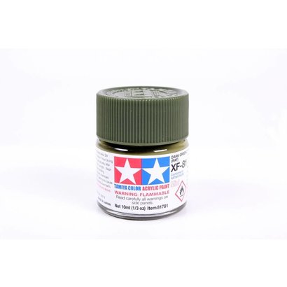 TAM - Tamiya 865- 81781 Acrylic Mini XF81 Dark Green 2 RAF 1/3 oz *