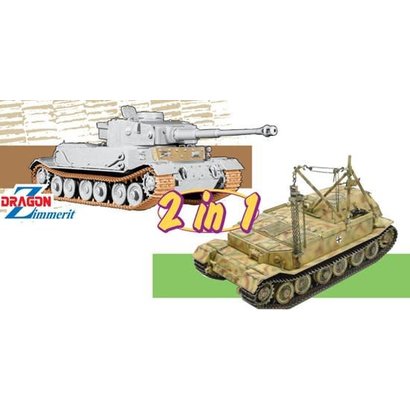 DML - Dragon Models 6869 Panzerkampfwagen VI(P) / Bergepanzer Tiger(P) - (2 in 1) 1/35