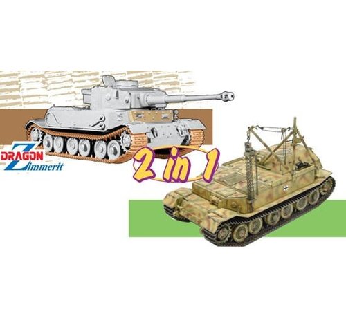 Dragon Models (DML) 6869 Panzerkampfwagen VI(P) / Bergepanzer Tiger(P) - (2 in 1) 1/35