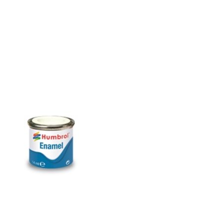 HMB - HUMBROL AA0374 White Enamel, 14ML, Matt, Shade 034