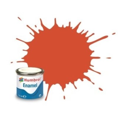 HMB - HUMBROL AA1451 - Red - Enamel, 14ML, Satin, Shade 132