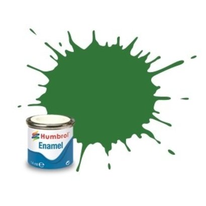 HMB - HUMBROL AA1448 - Mid Green - Enamel, 14ML, Satin, Shade 131