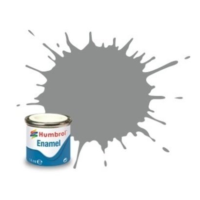 HMB - HUMBROL AA1393 - US Medium Grey - Enamel, 14ML, Satin, Shade 126