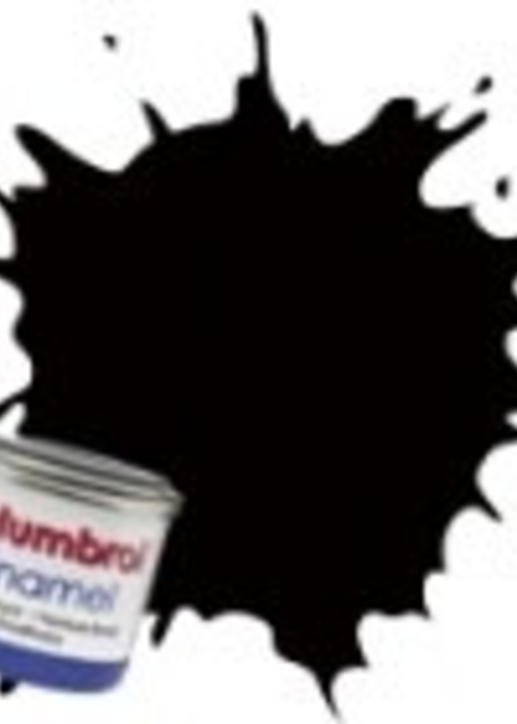 Humbrol  (HMB) AA6392 - Metallic Black - Enamel, 14ML, Metallic, Shade 201