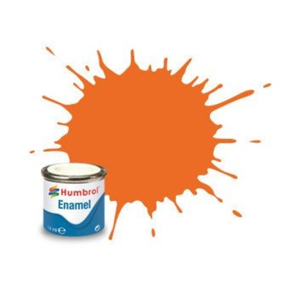 HMB - HUMBROL AA0046 - Orange - Enamel, 14ML, Matt, Shade 046