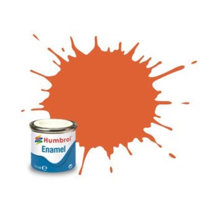 HMB - HUMBROL AA0905 - Orange Lining - Enamel, 14ML, Matt, Shade 082