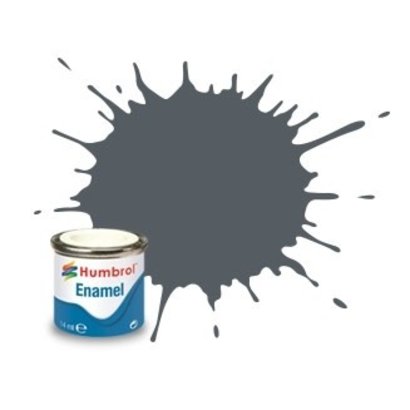HMB - HUMBROL AA1376 - US Dark Grey - Enamel, 14ML, Satin, Shade 125