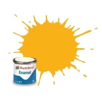 HMB - HUMBROL AA1674 - Insignia Yellow - Enamel, 14ML, Matt, Shade 154