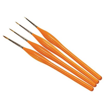 HMB - HUMBROL AG4301 - Set of 4 Acrylic & Enamel - Brush Pack, Detail, Synthetic