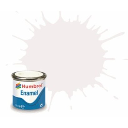 HMB - HUMBROL AQ0383 - White - Enamel, 50mL, Matt Shade 34