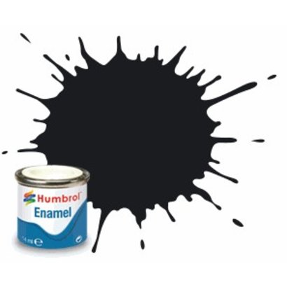 HMB - HUMBROL AQ0232 - Black - Enamel, 50mL, Gloss Shade 21