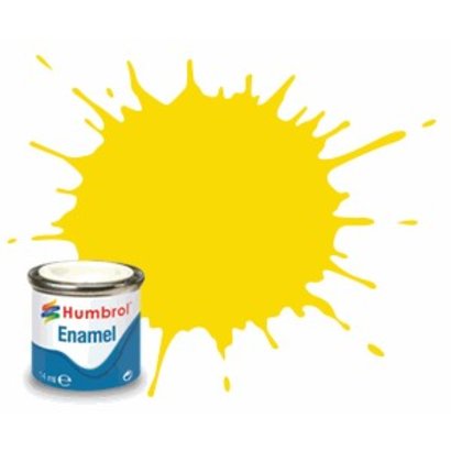 HMB - HUMBROL AQ0770 - Yellow - Enamel, 50mL, Gloss Shade 69