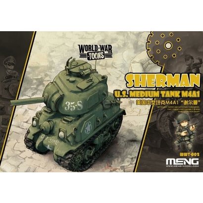 MGK-MENG MODEL KITS WWT002 Meng Misc Sherman U.S. Medium Tank M4A1 'World War Toons