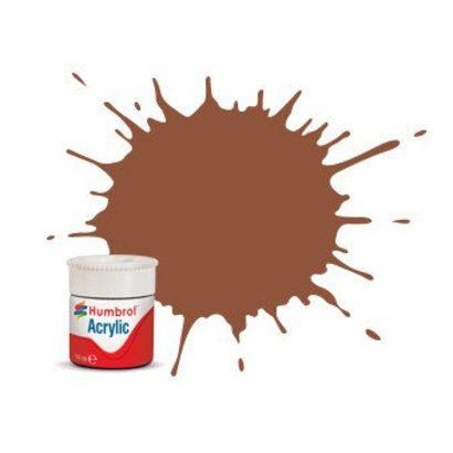 HMB - HUMBROL AB0070 - Brick Red - Acrylic, 14mL, Matt, Shade 070